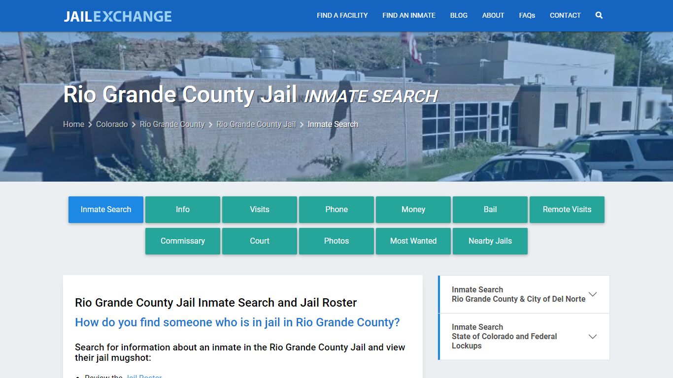 Inmate Search: Roster & Mugshots - Rio Grande County Jail, CO